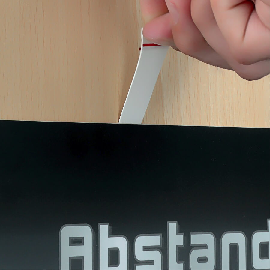 Tesa Powerstripes® Large 5x2cm Doppelseitige Klebestreifen Beispiel Demontage