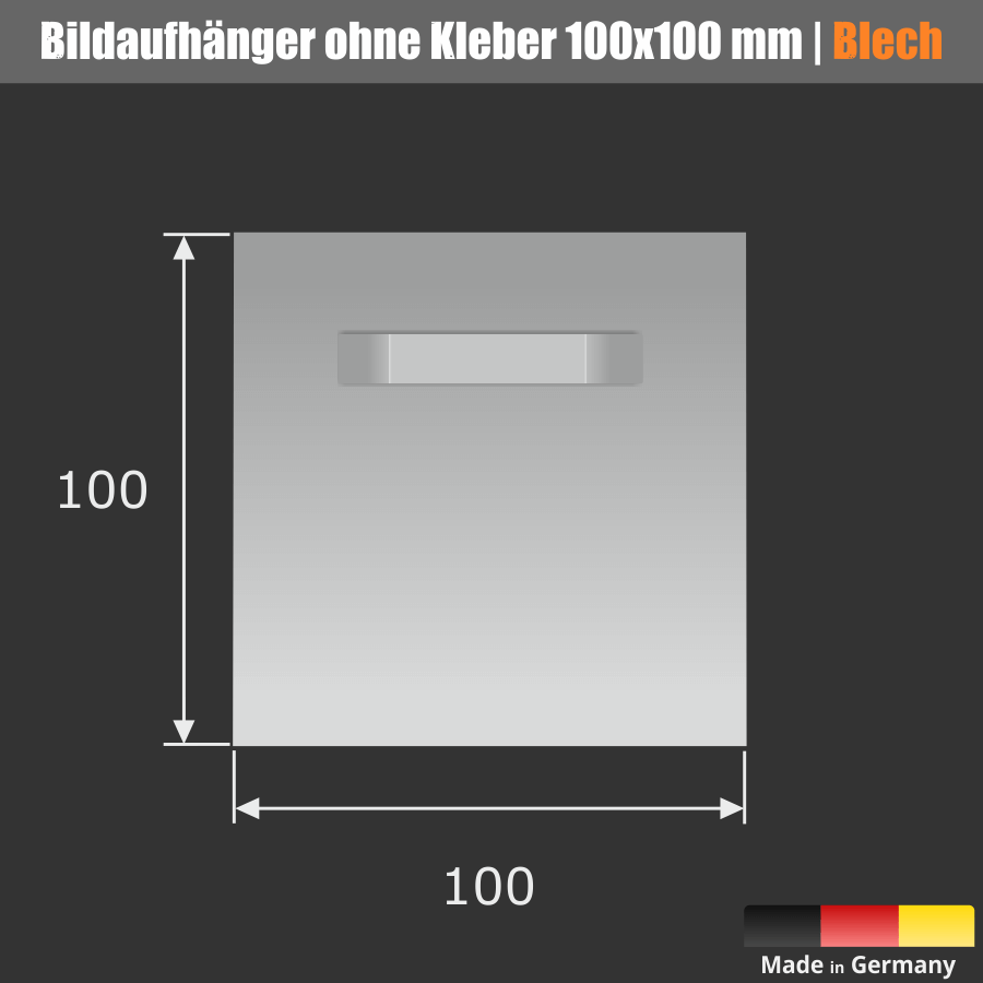 Bildaufhänger ohne Kleber 100x100mm Skizze1