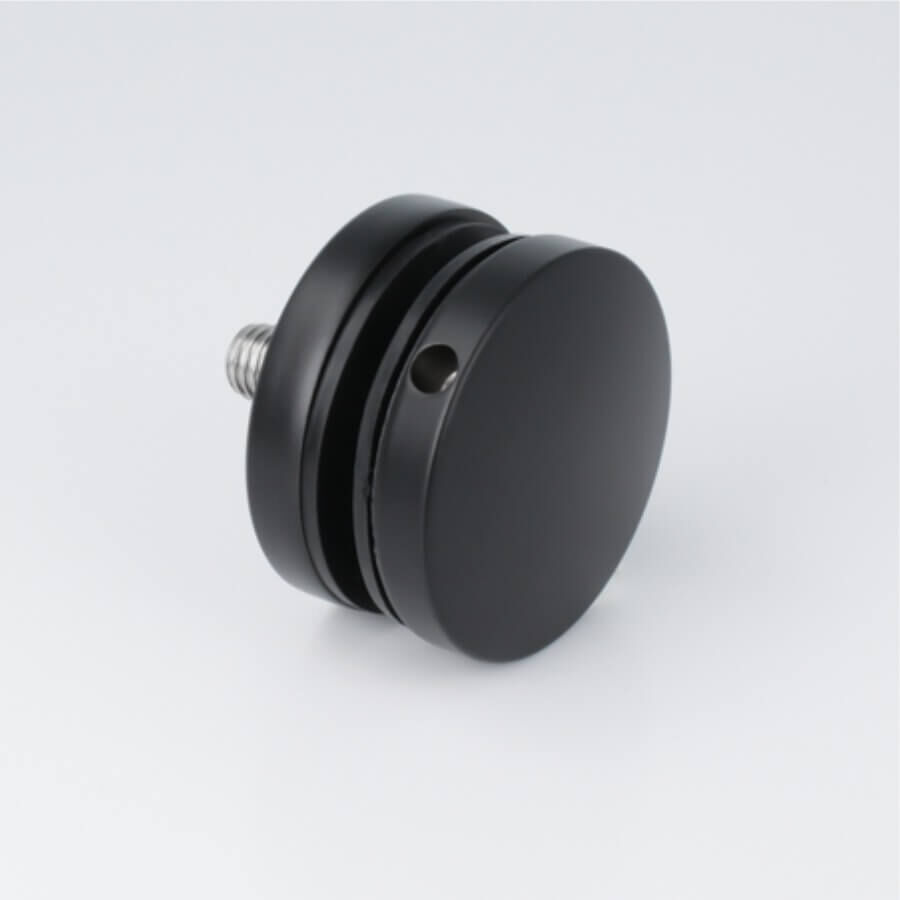 Punkthalter Edelstahl V2A Ø 50 mm schwarz auf hellem Untergrund