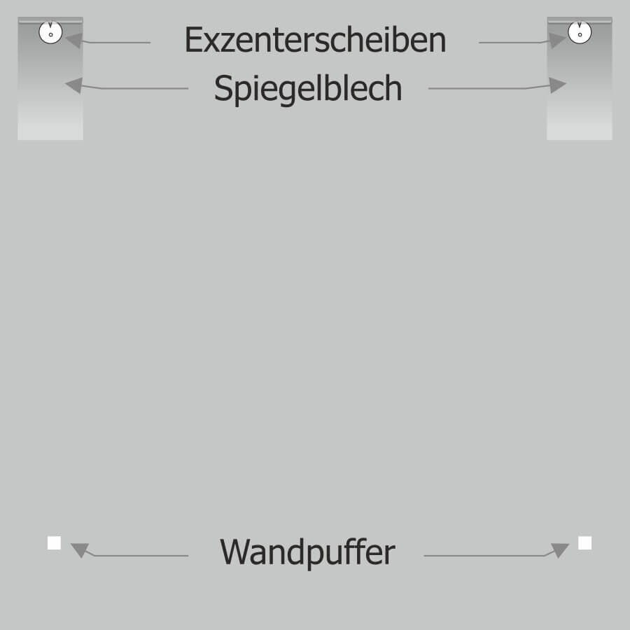 Bilderaufhängung klebend für große Spiegel und Bilder + Puffer Montageanleitung