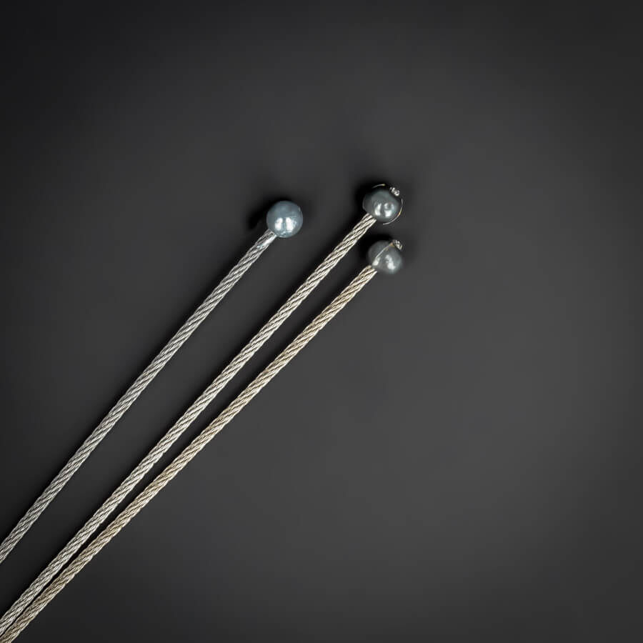 Edelstahlseil Ø1,5mm Niro mit Kugelkopf-Ø 5mm | Länge: 0,5 - 5 m