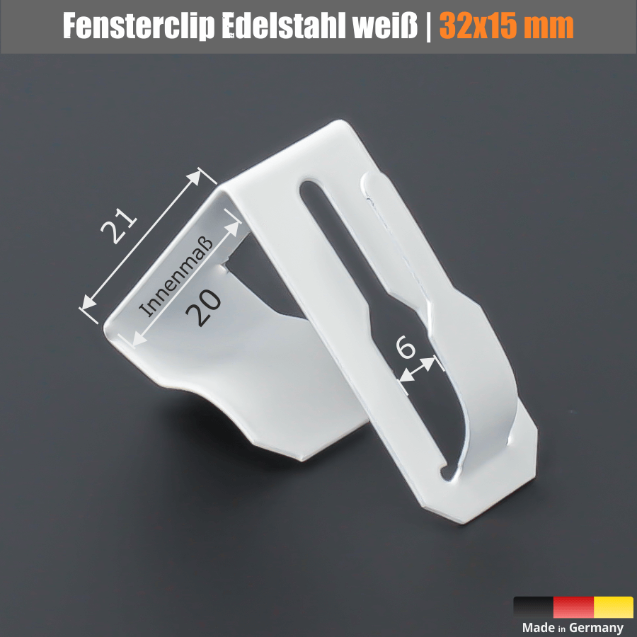 Fensterhaken Türhaken Dekohaken Zeichnung mit Maße auf dunklem Untergrund