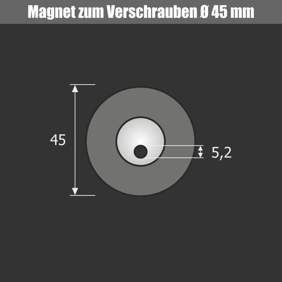 Magnet Spiegel-Montage-Set Skizze Magnet
