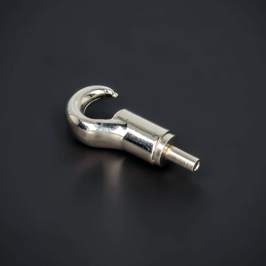Cable Blocker | Deckenabhänger Seilspanner Haken Rückseite auf dunklem Untergrund