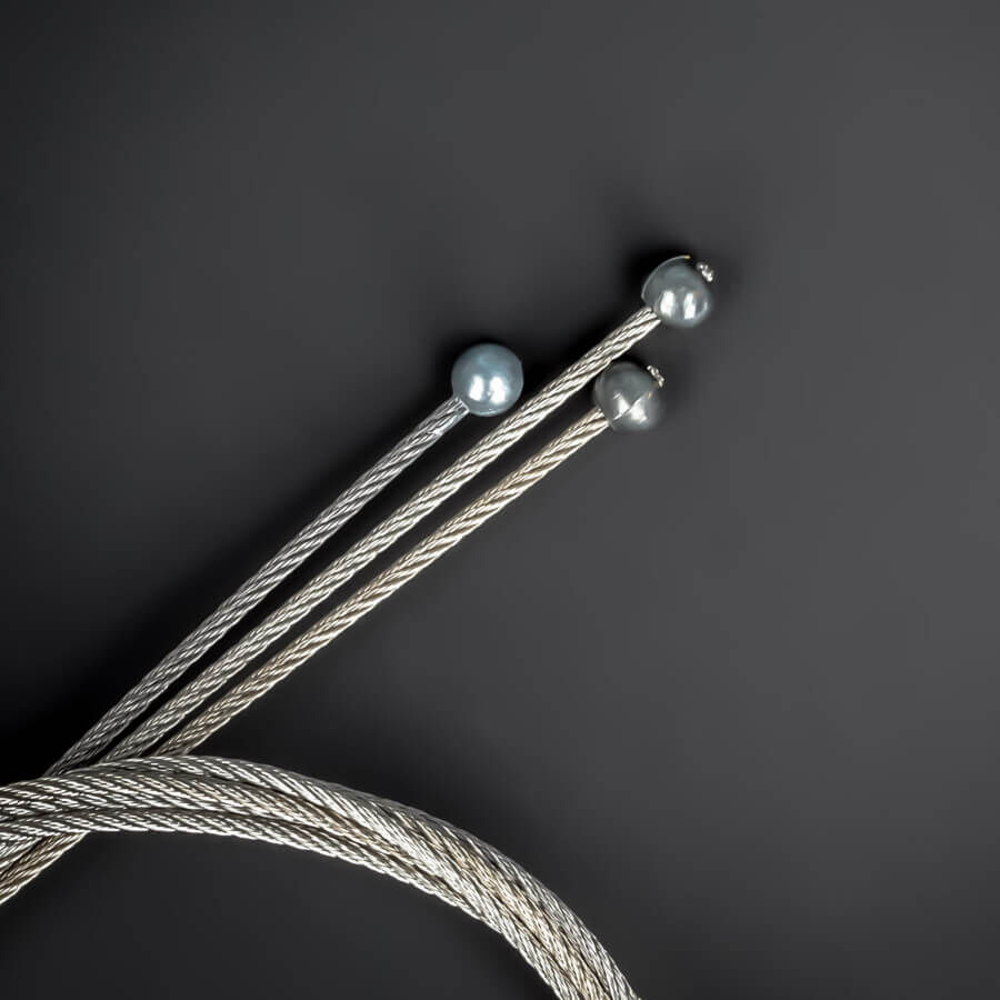 Edelstahlseil Ø1,5mm Niro mit Kugelkopf-Ø 5mm | Länge: 0,5 - 5 m
