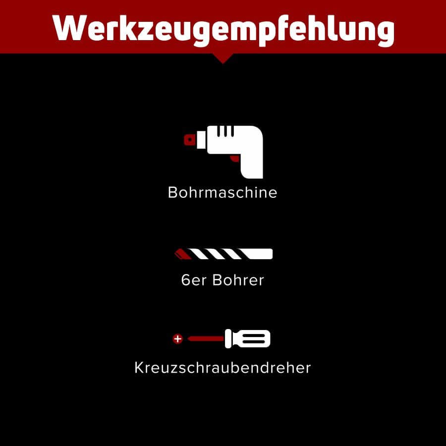 Türstopper Edelstahl Türklinke Wand zum Schrauben Ø30mm Gummi Schwarz Werkzeugempfehlung
