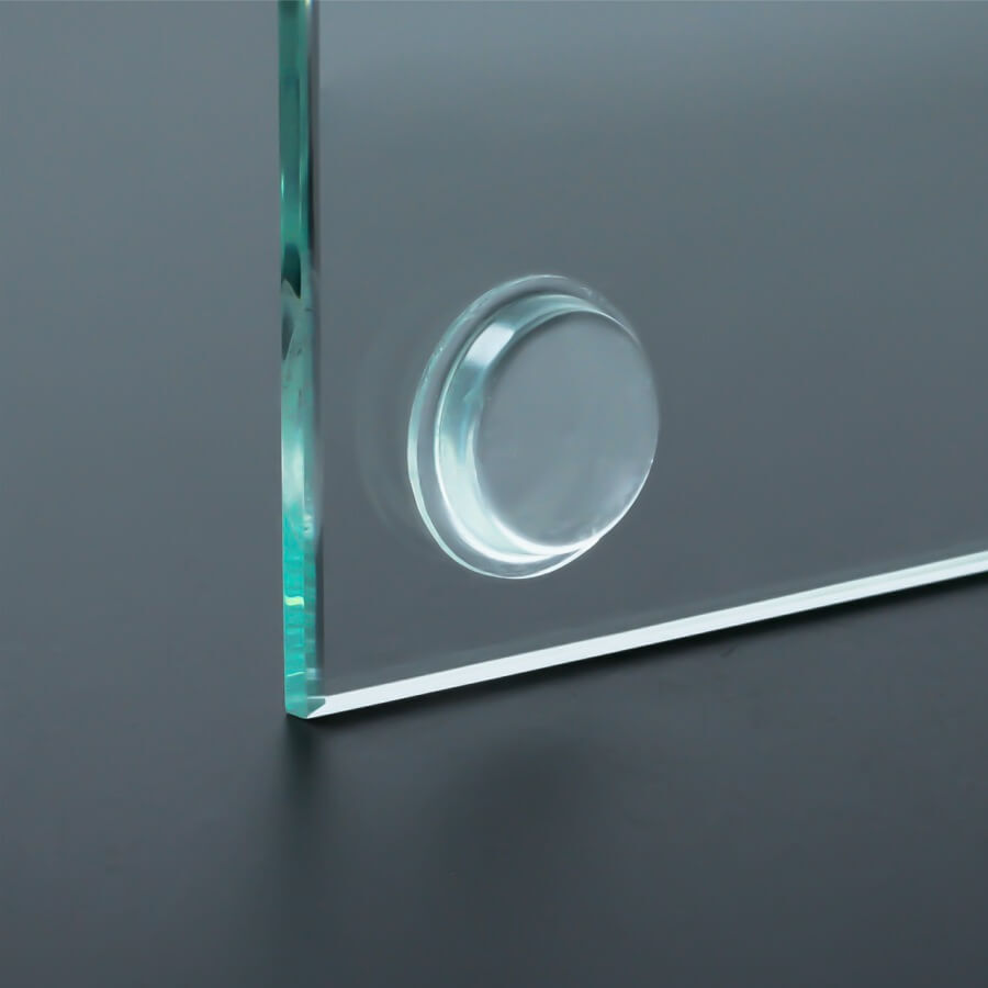 Anschlagpuffer Ø19x4mm selbstklebend Montagebeispiel an Scheibe