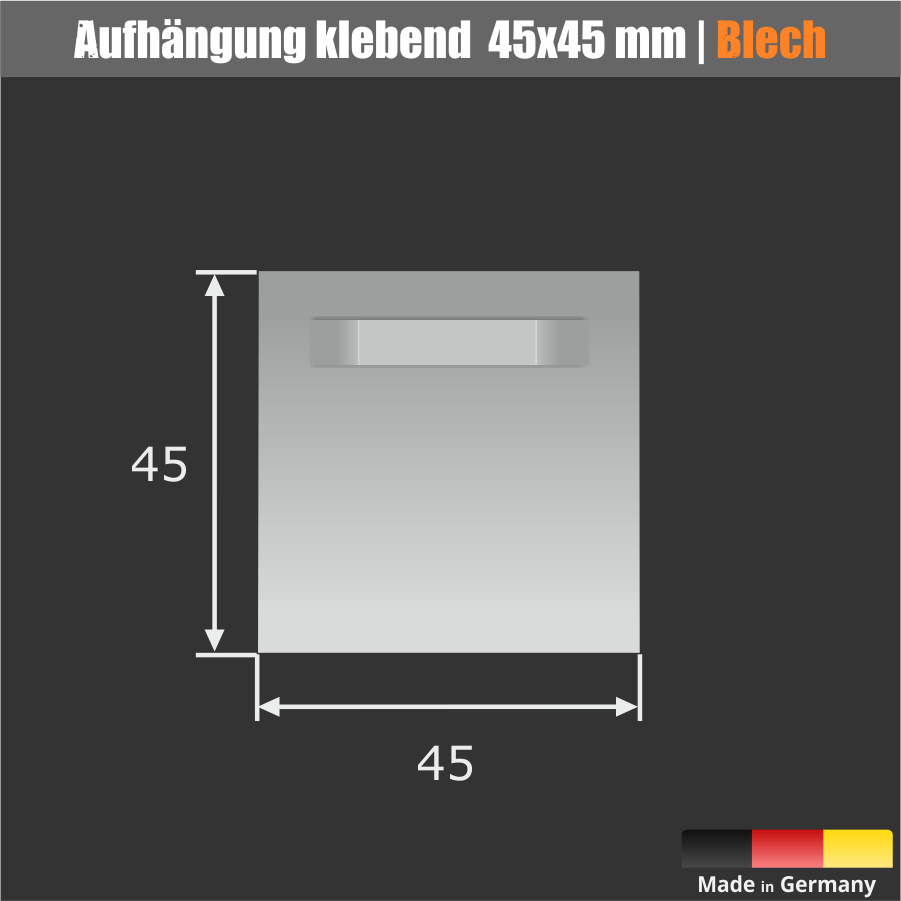 Bildhalterung selbstklebend 45x45mm Skizze1