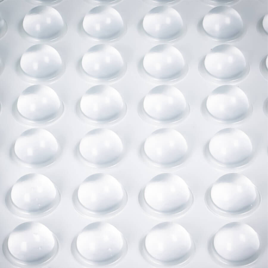 Bumpon Elastik-Wand-Puffer transparent selbstklebend Ø 16 mm Palette mit Puffern