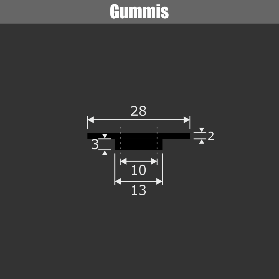 Glaspunkthalter Glashalter Edelstahl Ø30 mm Gummi Skizze mit Maße auf schwarzem Hintergrund