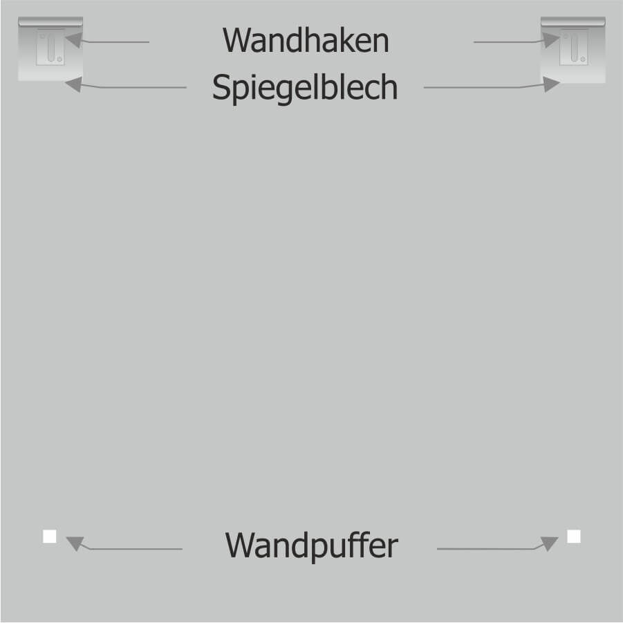 Bilderaufhänger selbstklebend 70x70mm mit Wandhaken und weißem Wandpuffer Montageanleitung