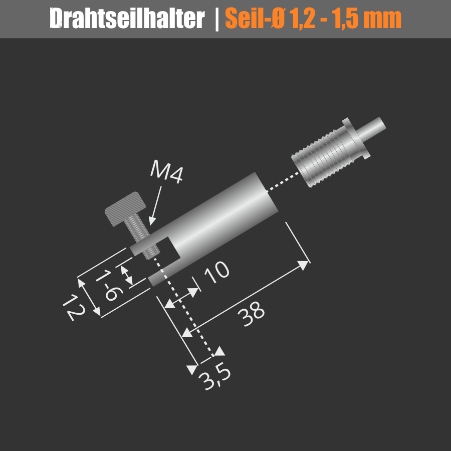 Platten Display-Halter Messing vernickelt Skizze mit Maße