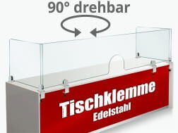 Spuckschutz Tischklemmen